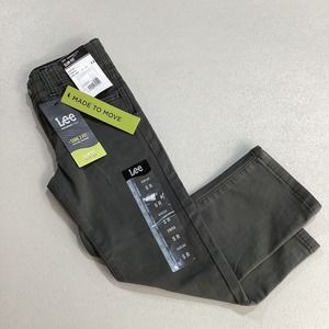 Lee Jeans Boys 5 R Dark Grey Extreme Comfort‎ Slim Fit Adjustable Waistband